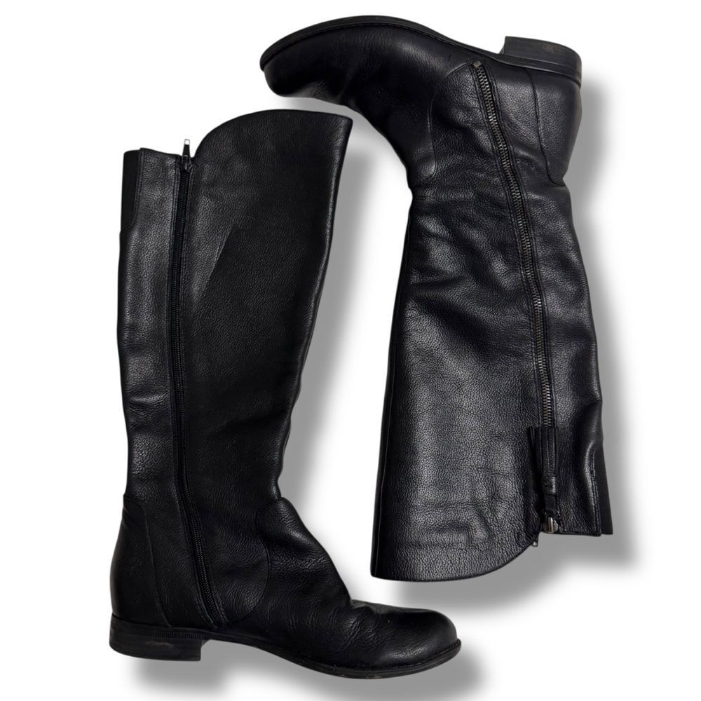 Naturalizer Jinnie Riding Boots  8.5 Black Tassel Equestrian Core Fall Classic